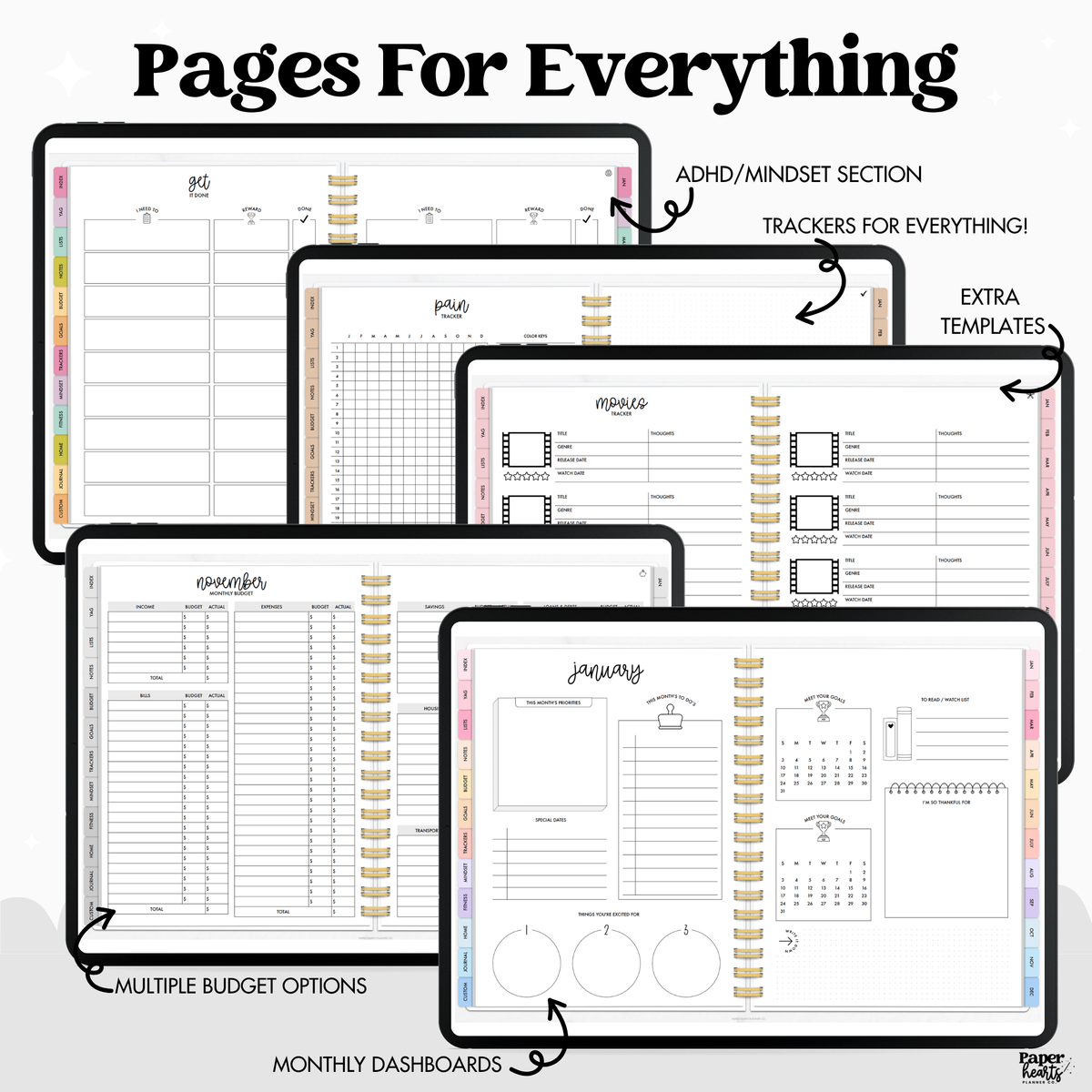 2027 Everything Planner With Coils