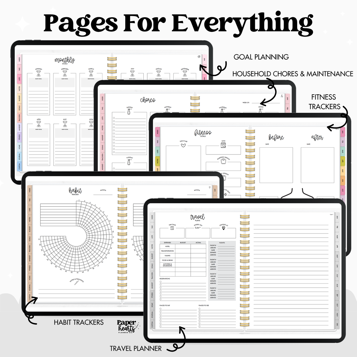 2027 Everything Planner With Coils