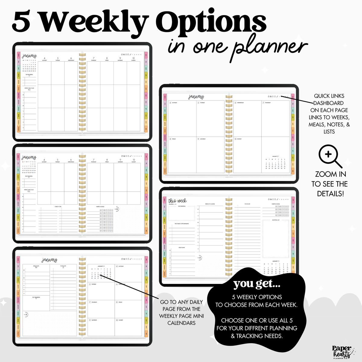 2027 Everything Planner With Coils