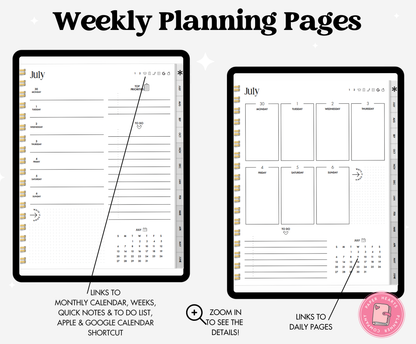 25-26 Midyear Gray Portrait Everything Planner