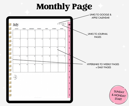25-26 Midyear Pink Portrait Everything Planner