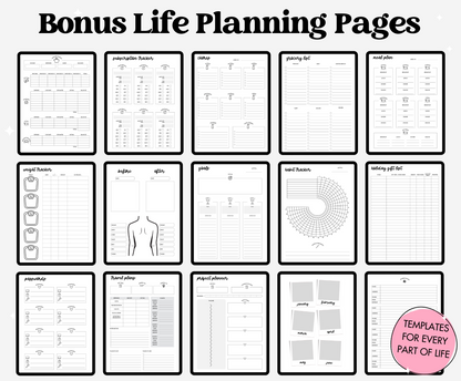 25-26 Midyear Pink Portrait Everything Planner