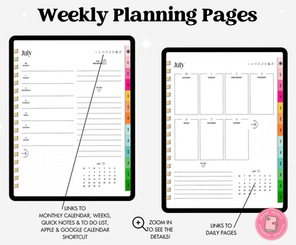 25-26 Midyear Rainbow Portrait Everything Planner