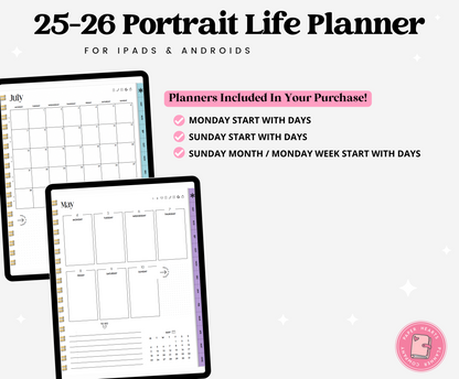 25-26 Midyear Seasonal Portrait Everything Planner