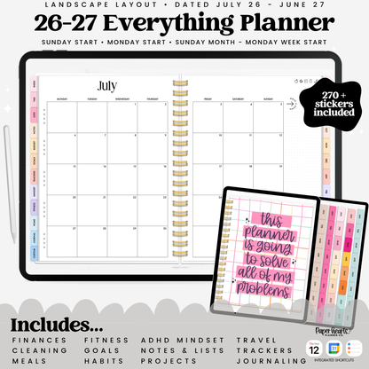 26 - 27 Everything Planner With Coils