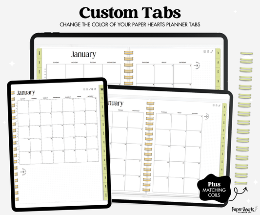 May Sunny Days Green Tabs