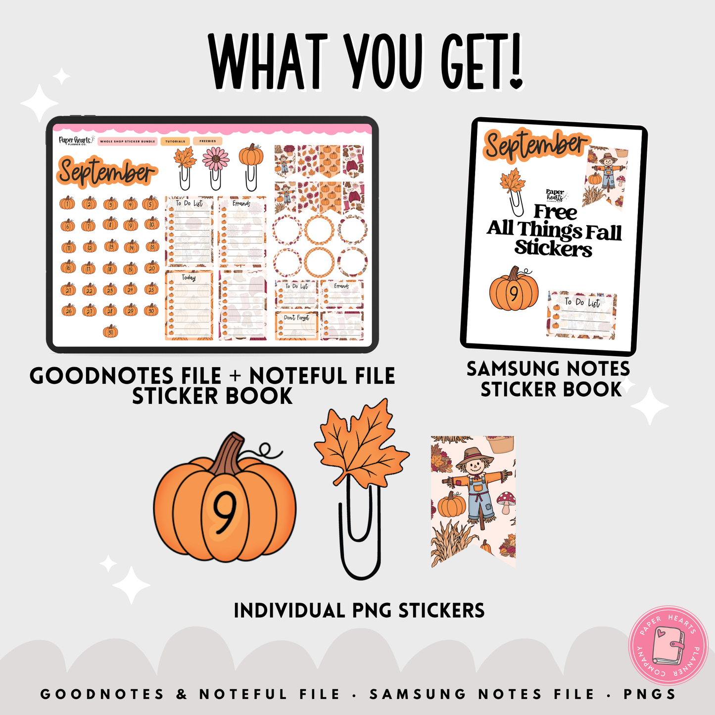 Free All Things Fall Stickers