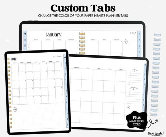January 2026 Ice Blue Tabs