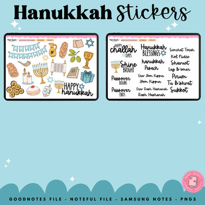 Hanukkah Stickers