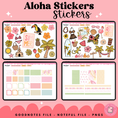 Aloha August Stickers