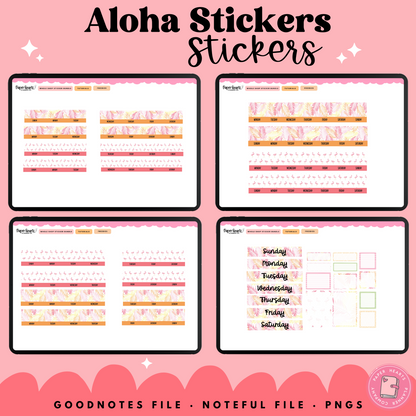Aloha August Stickers