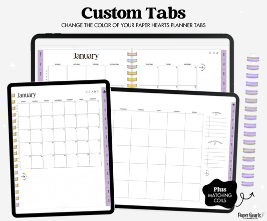 Spring Into March Dark Purple Tabs