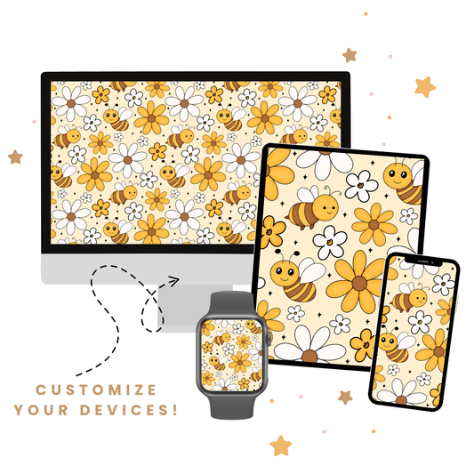 Honey Bees & Flowers Wallpapers