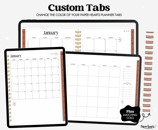 Dark Brown Warm & Cozy Winter Tabs