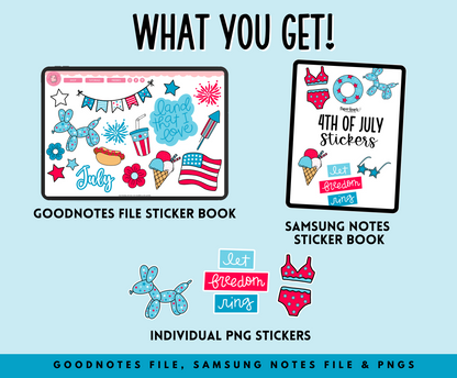 4th Of July Stickers