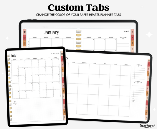 November 2025 Tabs All Colors