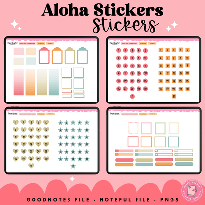 Aloha August Stickers