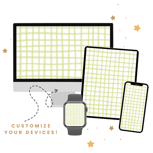 Green Checkered Wallpaper