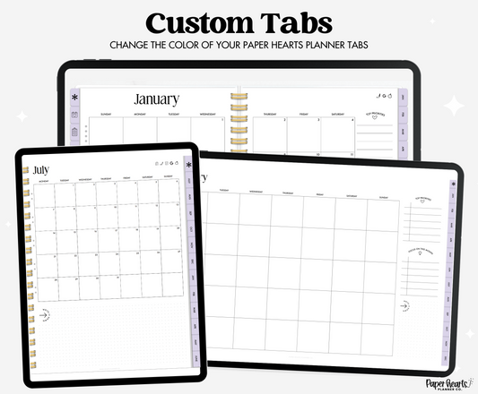 Girly Stickers Purple Tabs