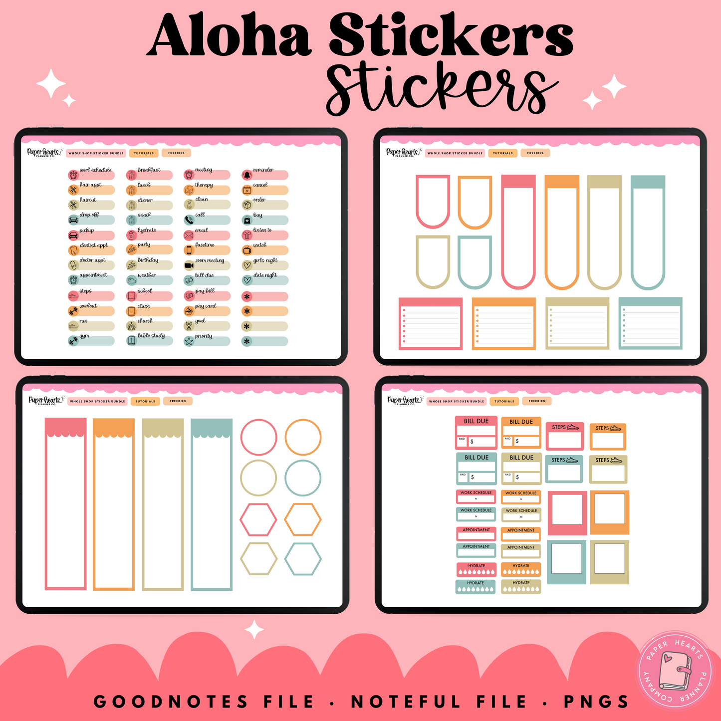Aloha August Stickers