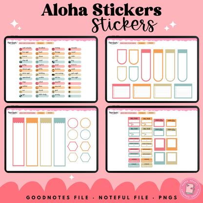 Aloha August Stickers