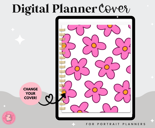 Pink Flowers Portrait Cover