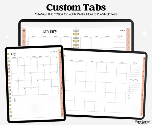 Girly Stickers Orange Tabs