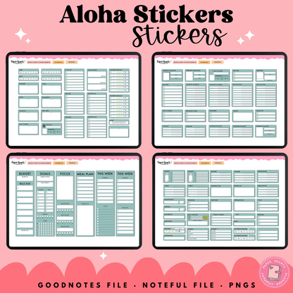 Aloha August Stickers