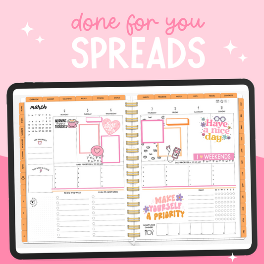 Have A Nice Day Weekly ADHD Planner DFY Spread
