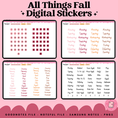 All Things Fall Stickers