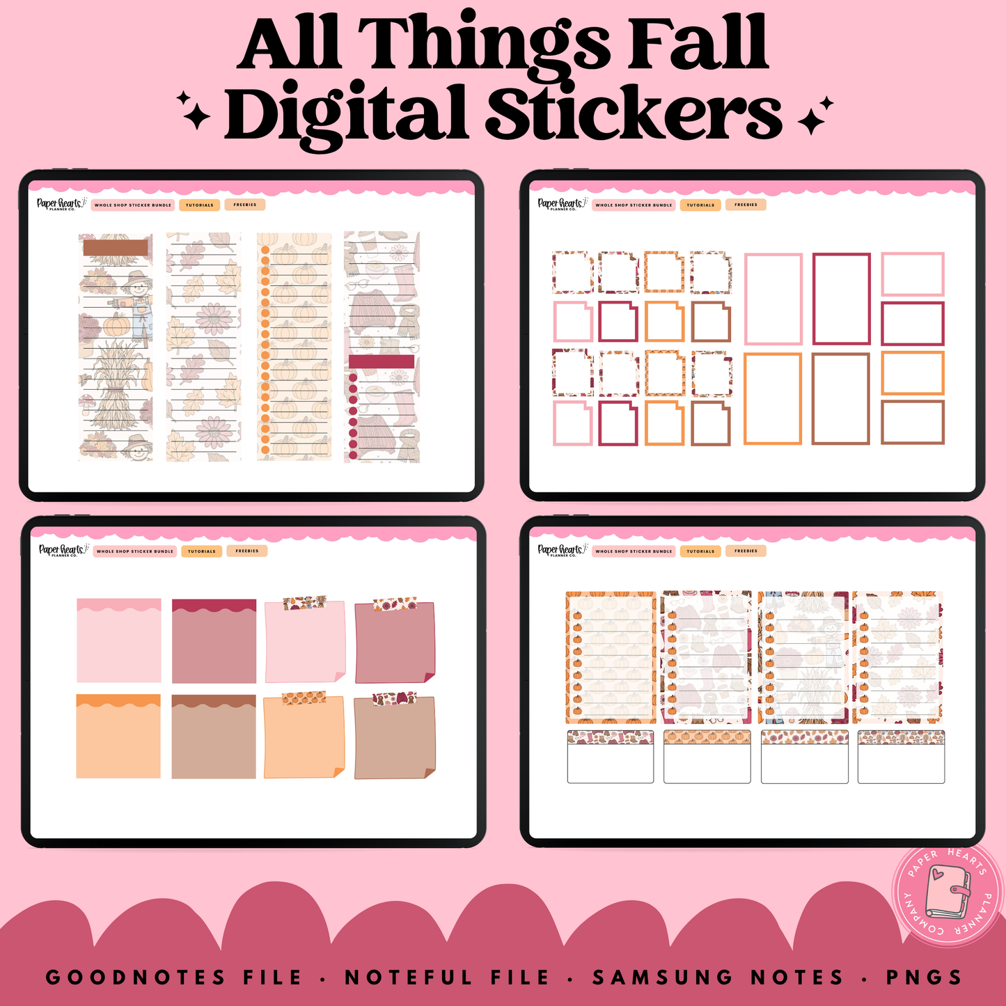 All Things Fall Stickers