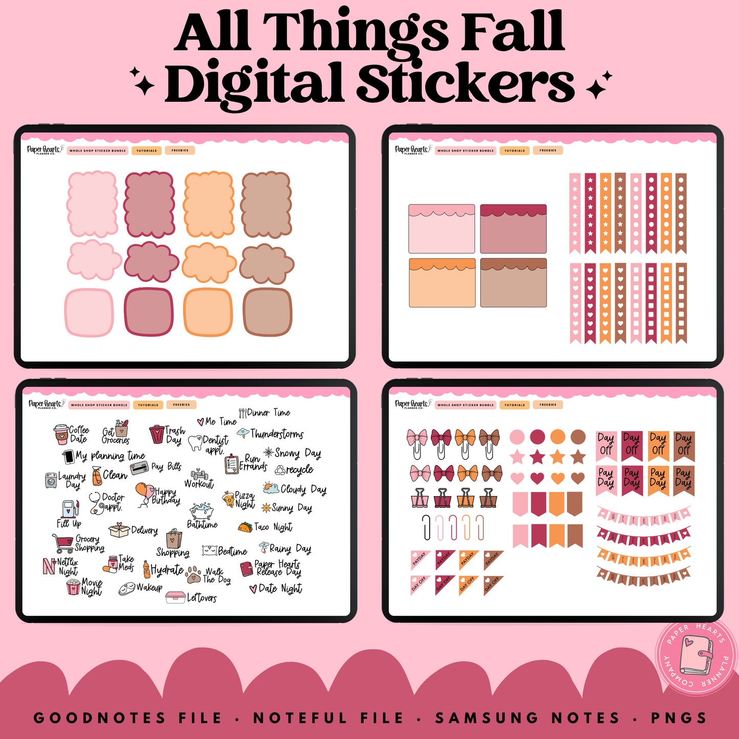 All Things Fall Stickers