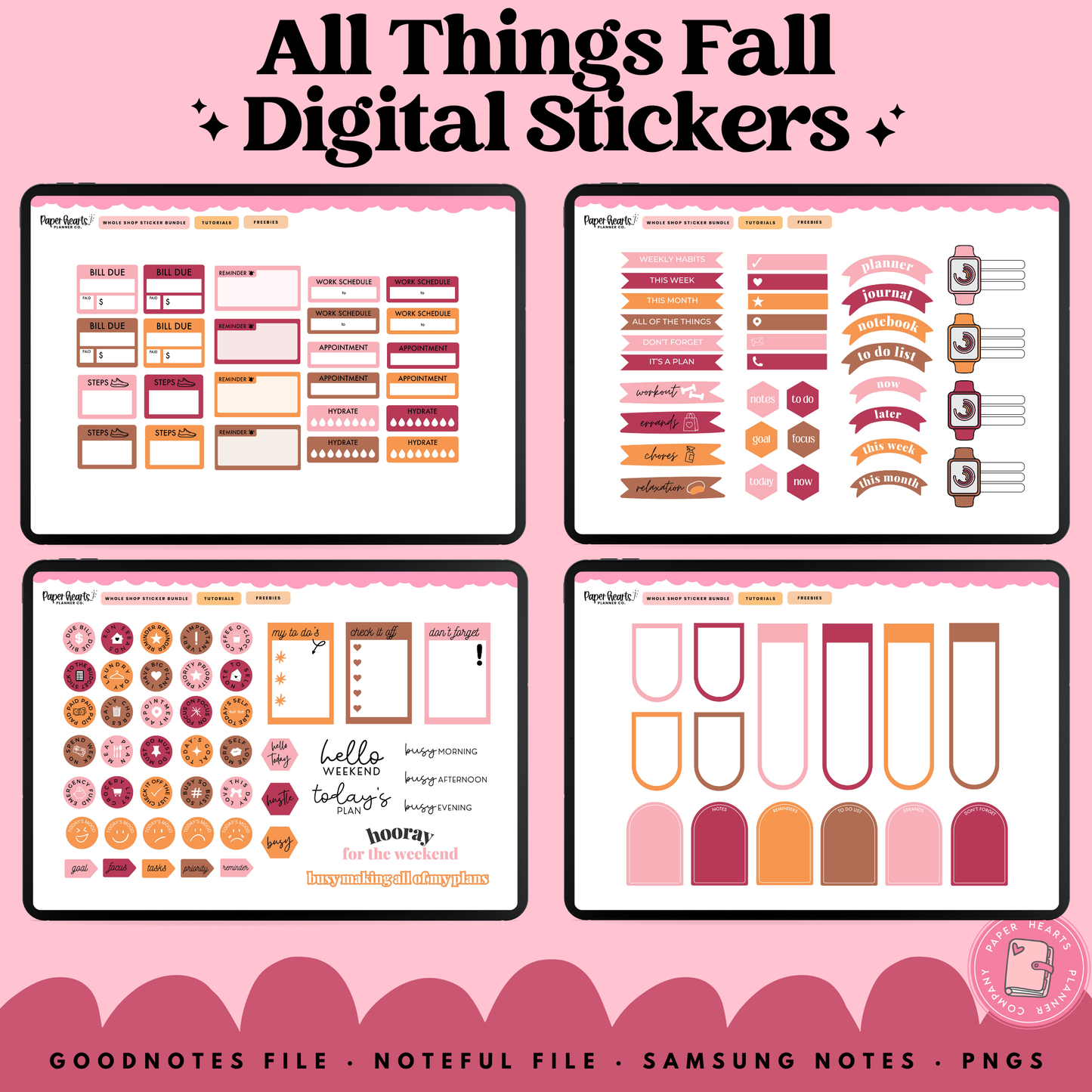 All Things Fall Stickers