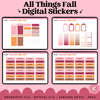 All Things Fall Stickers