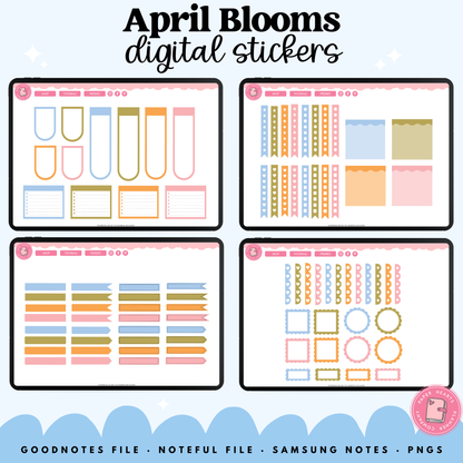 April Blooms Stickers