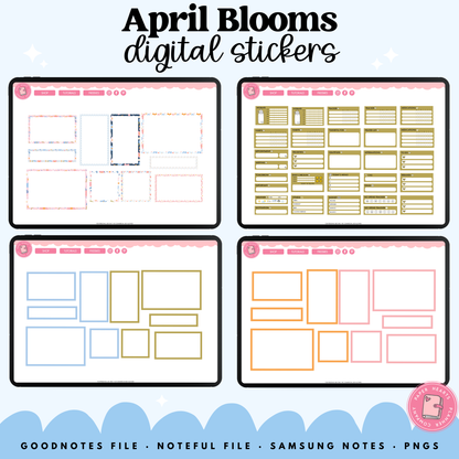 April Blooms Stickers