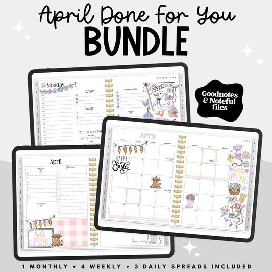 April Done For You Spreads Bundle