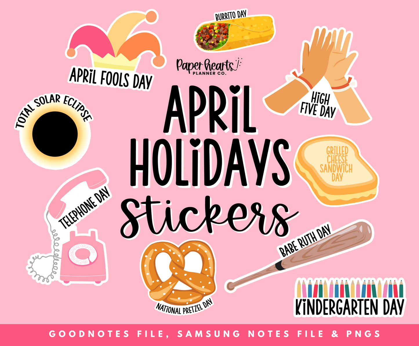 April Holidays Stickers