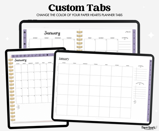 April Purple Tabs A297BB