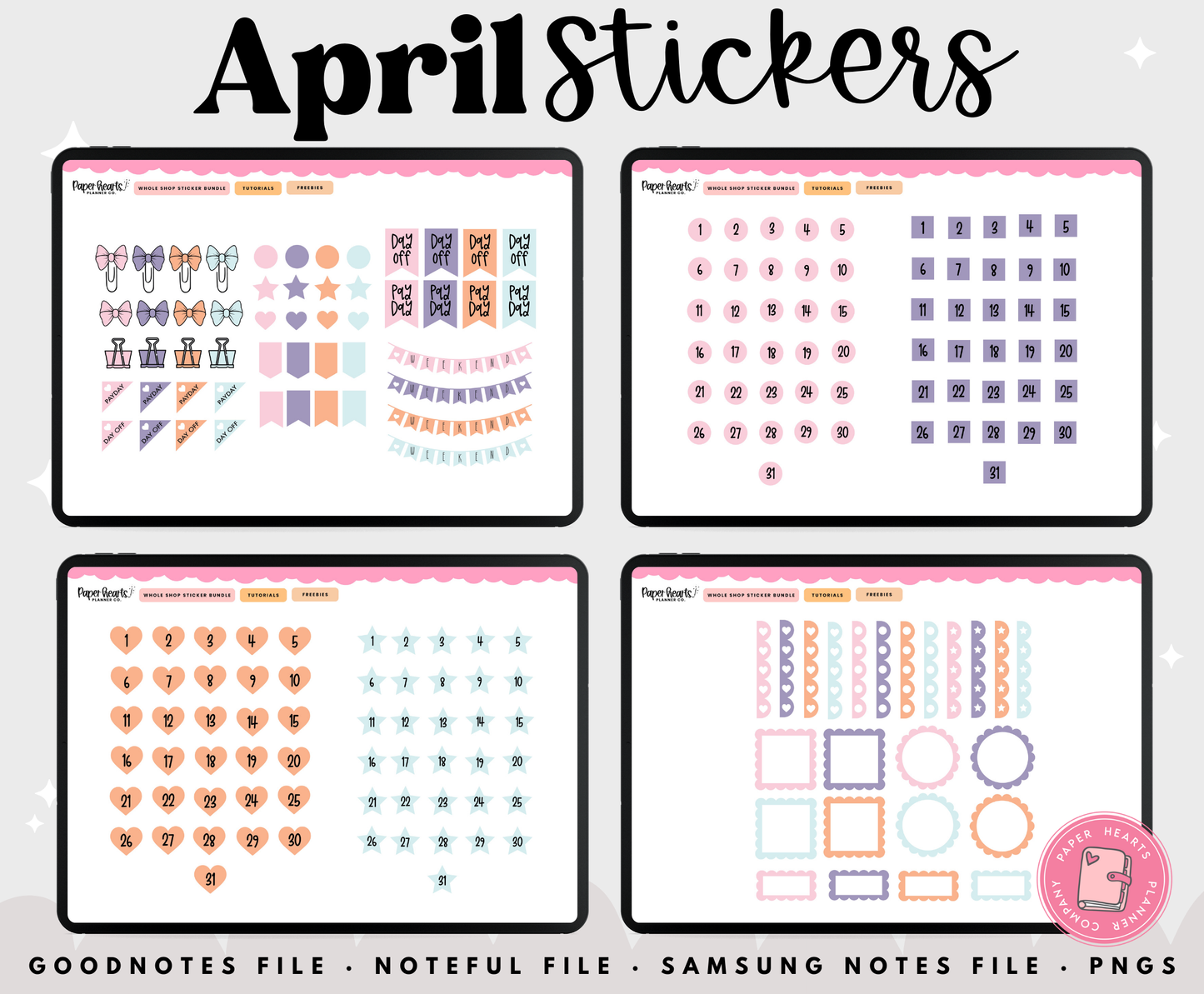 April 2025 Stickers