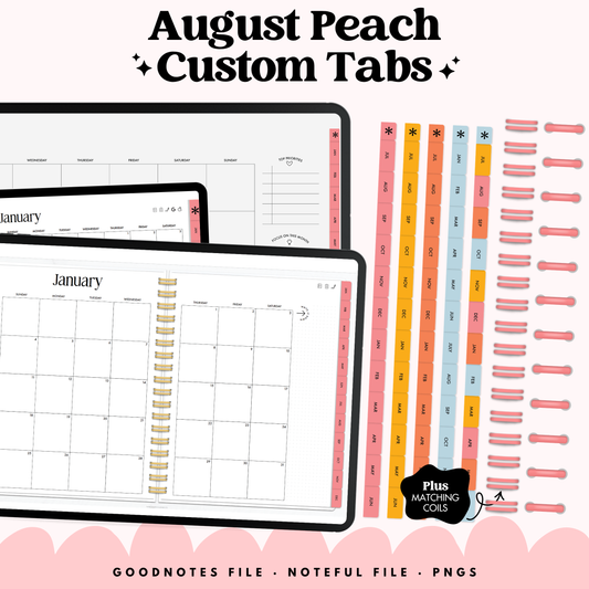 August Peach Tabs