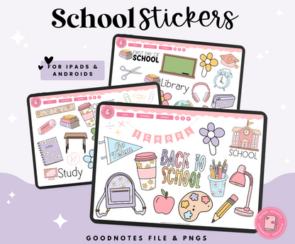 Back To School Pastel Stickers