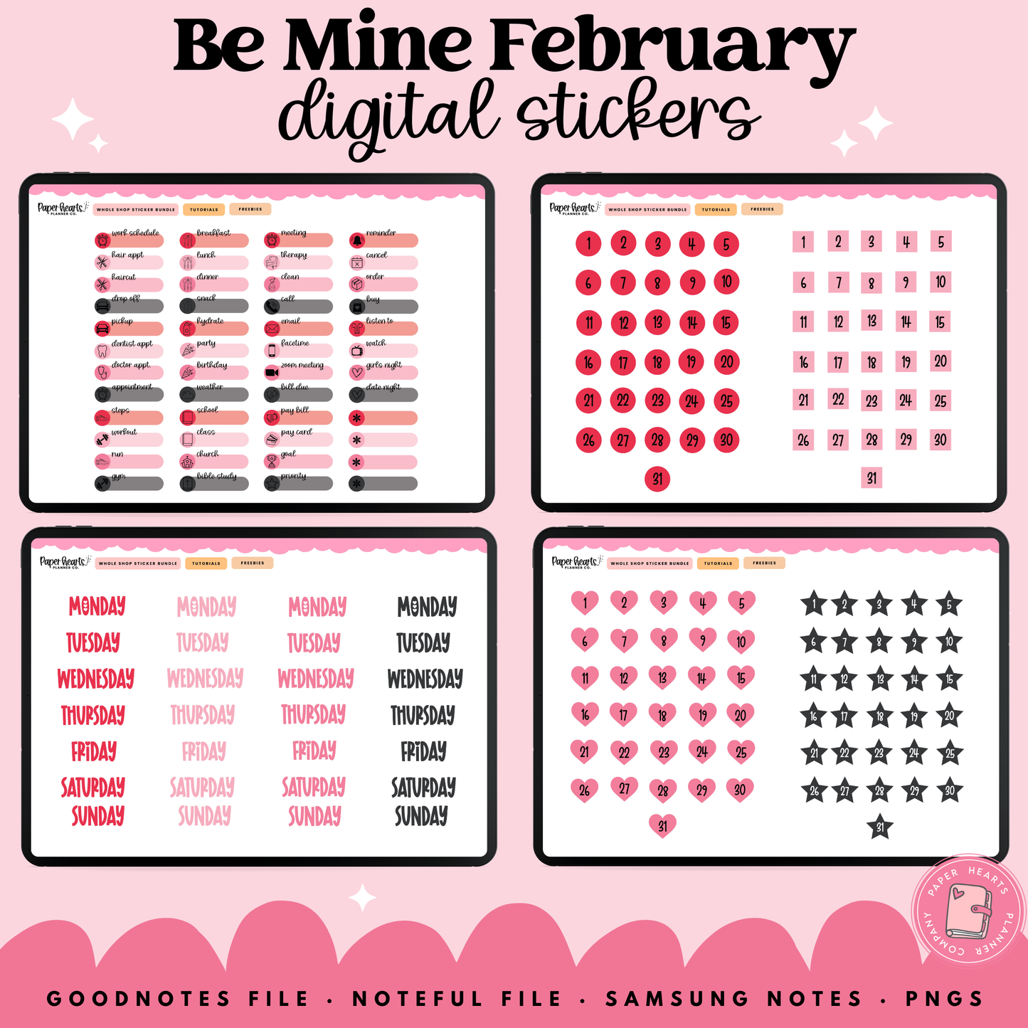 Be Mine February Stickers