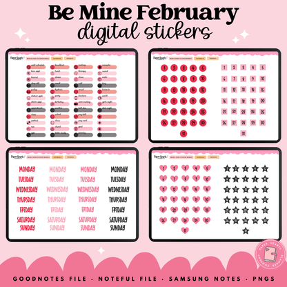 Be Mine February Stickers