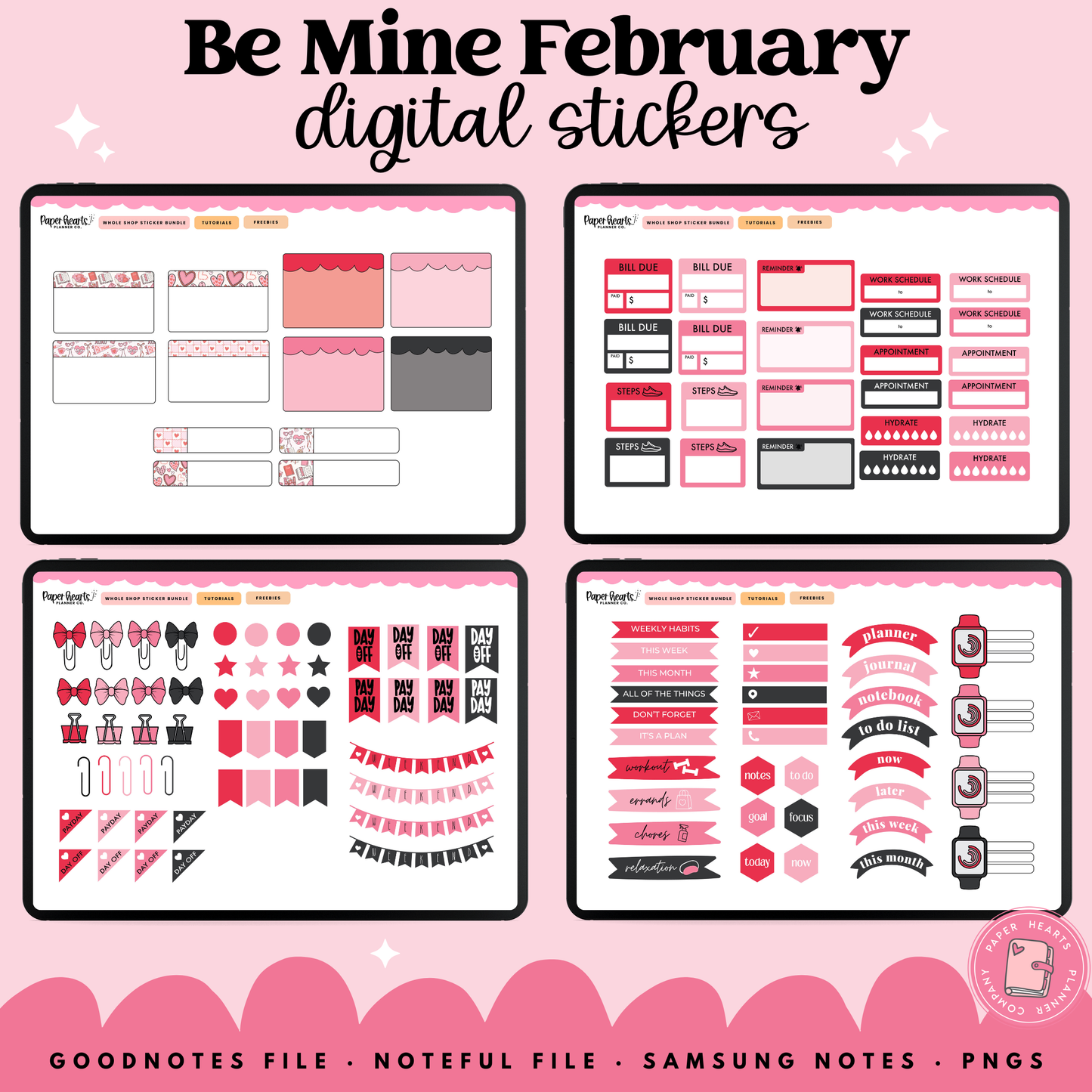 Be Mine February Stickers