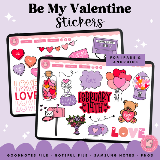 Be My Valentine Stickers