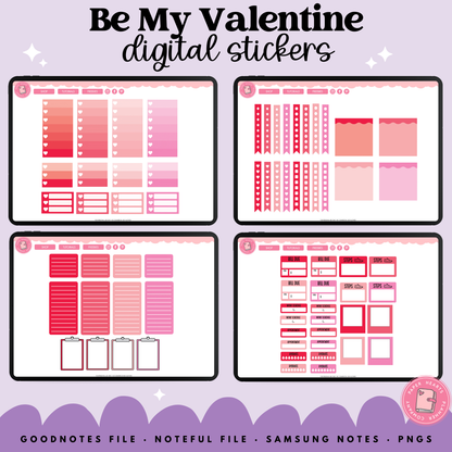Be My Valentine Stickers