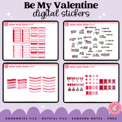 Be My Valentine Stickers