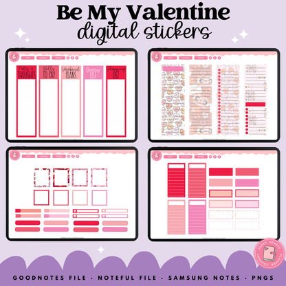 Be My Valentine Stickers
