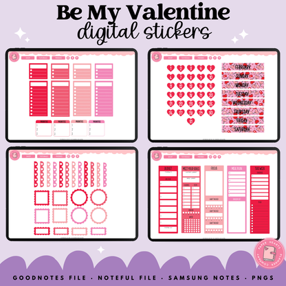 Be My Valentine Stickers
